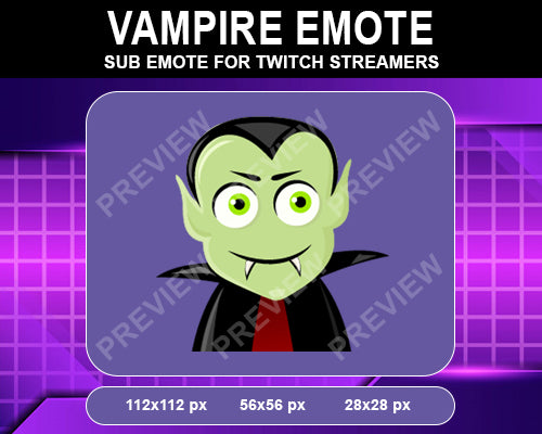 Vampire Twitch Sub Emote