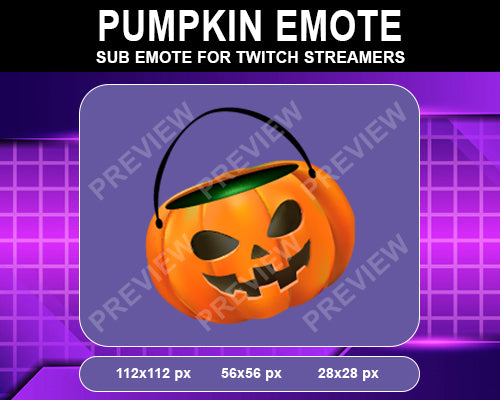 Pumpkin Twitch Sub Emote