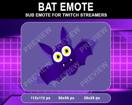 Bat Twitch Sub Emote