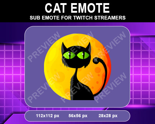 Cat Twitch Sub Emote