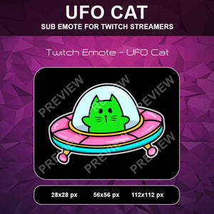 UFO Cat Twitch Sub Emote - streamintro.com