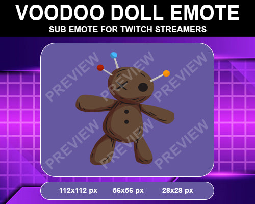Voodoo Doll Twitch Sub Emote