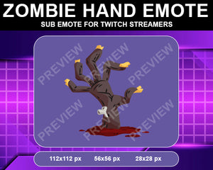 Zombie Hand Twitch Sub Emote